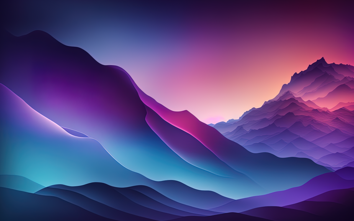 Wallpaper in the style of MacOS